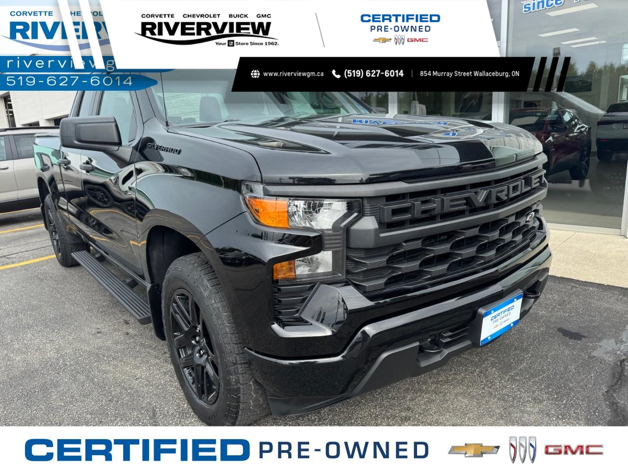 Black 2023 Chevrolet Silverado 1500 Pickup Truck Four-Wheel Drive 8-Speed Automatic