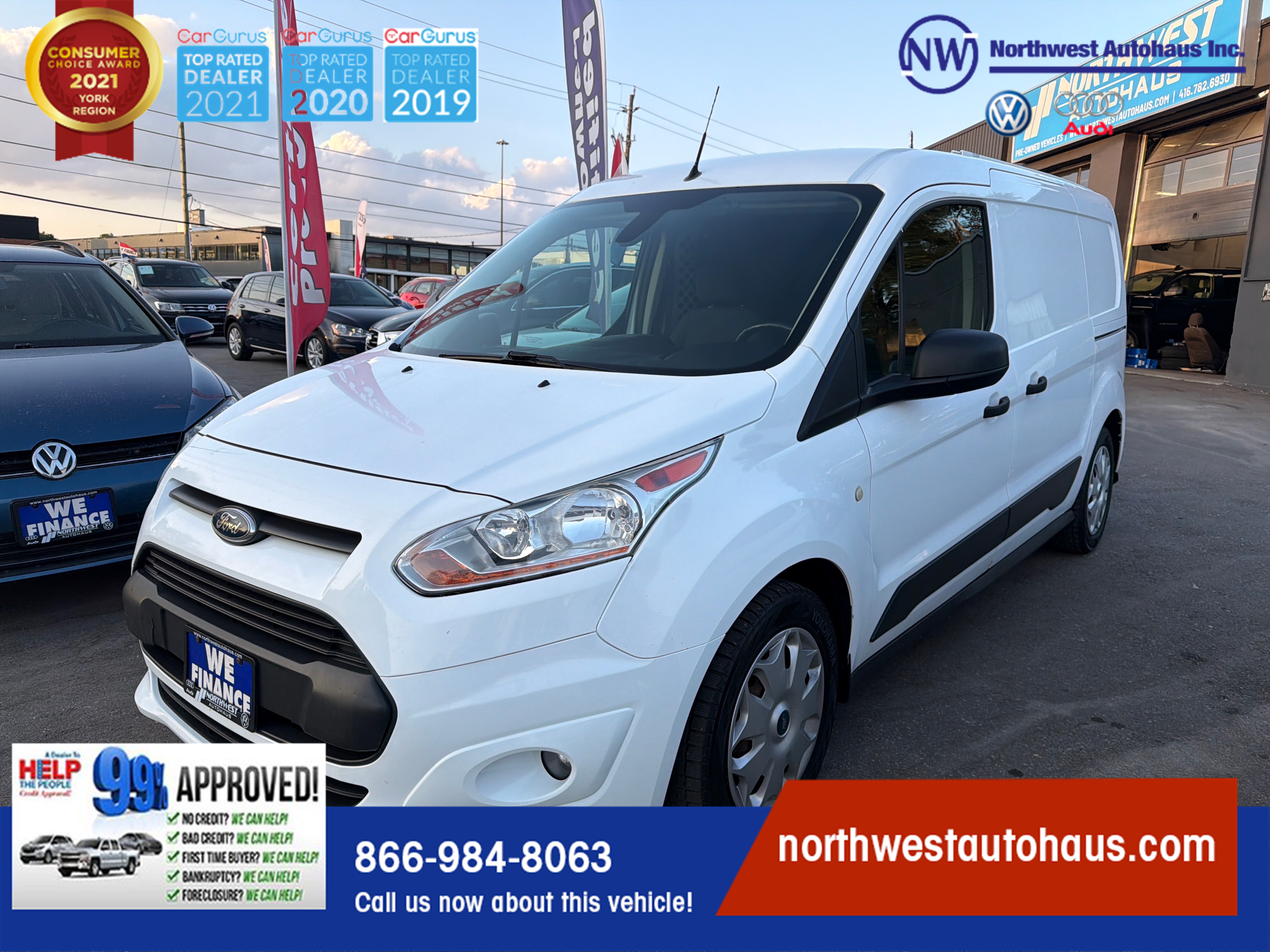 White 2018 Ford Transit Connect Van Front-Wheel Drive 6-Speed Automatic