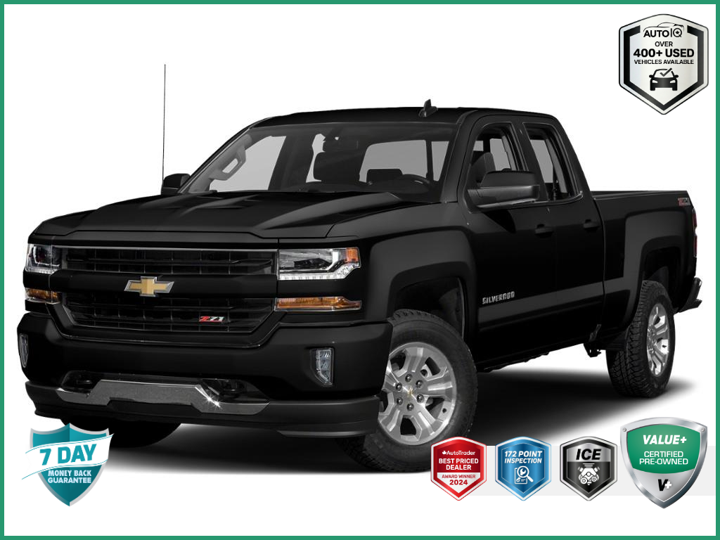 Black 2019 Chevrolet Silverado 1500 Pickup Truck Four-Wheel Drive 6-Speed Automatic