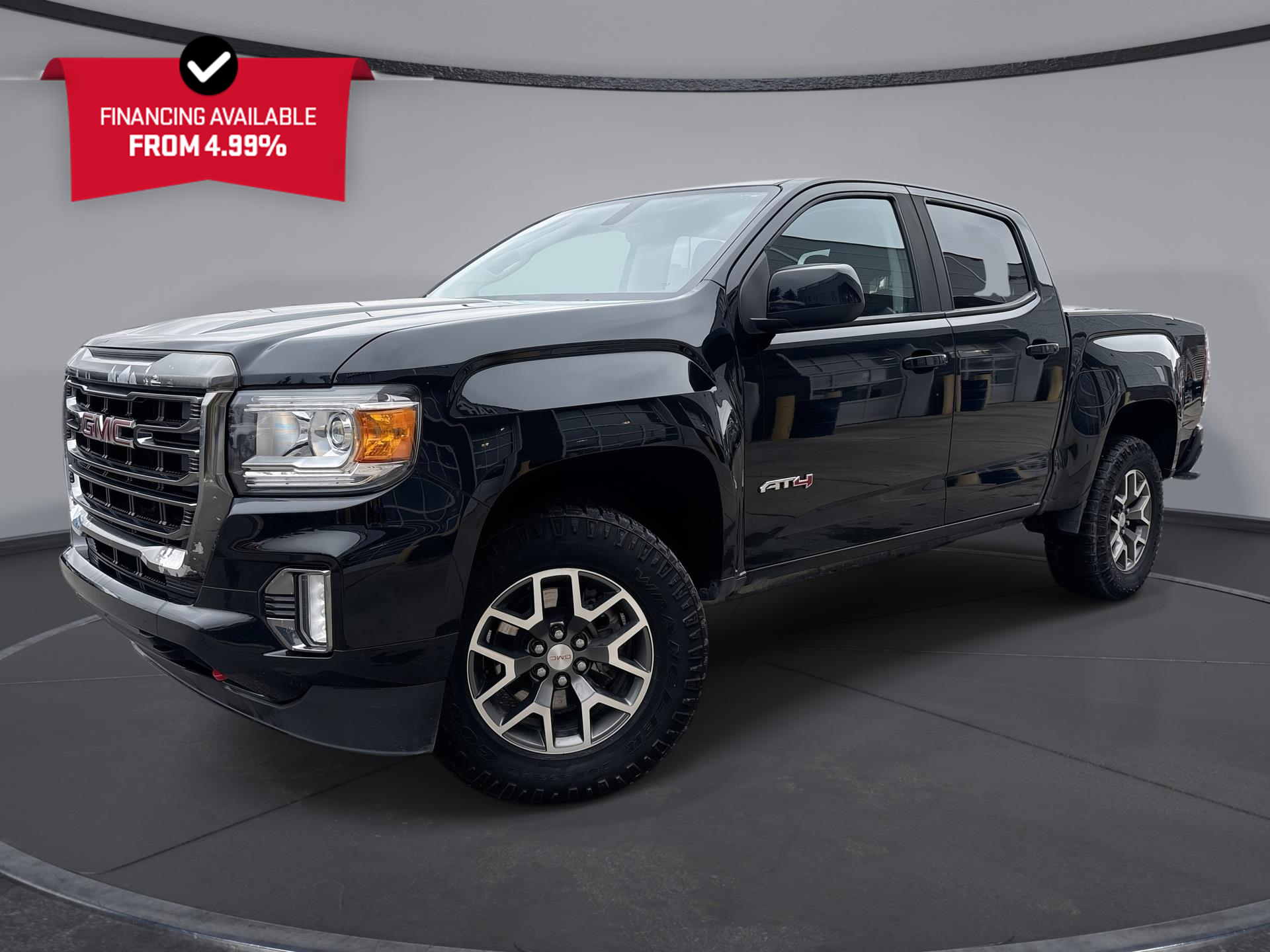 Black 2022 GMC Canyon Pickup Truck Four-Wheel Drive 8-Speed Automatic