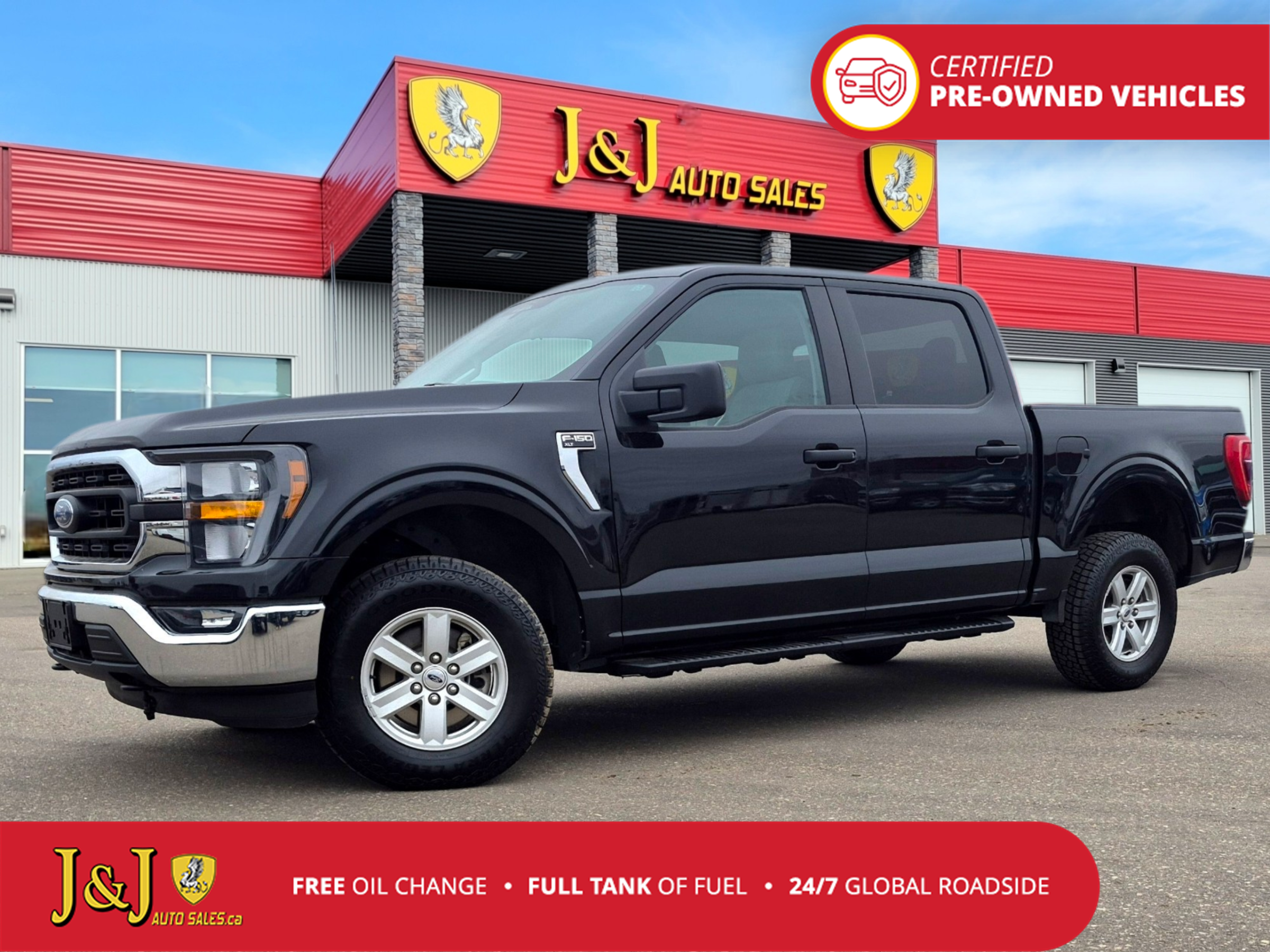Black Metallic 2023 Ford F-150 Pickup Truck Four-Wheel Drive Automatic