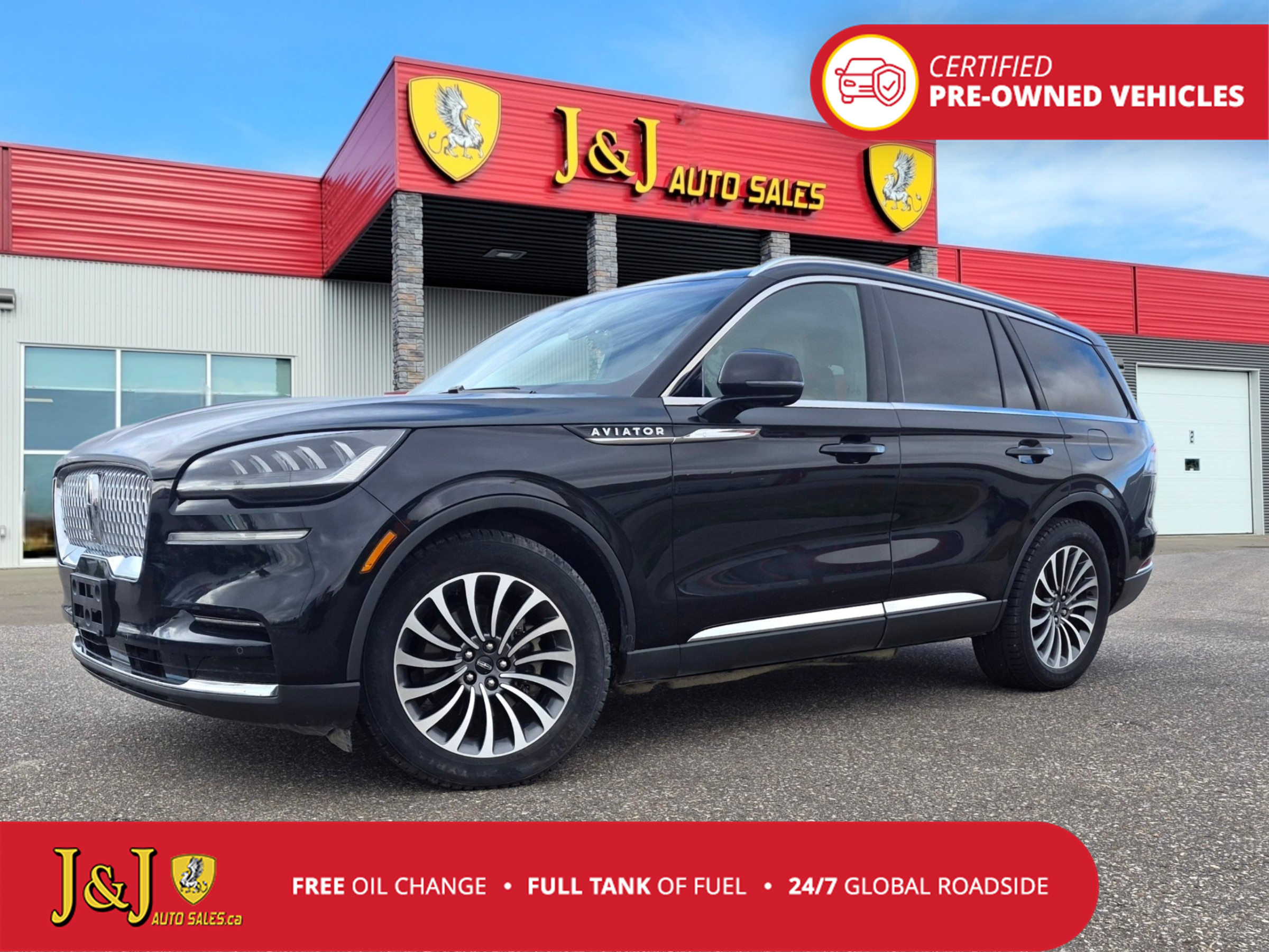 Black 2022 Lincoln Aviator SUV / Crossover All-Wheel Drive Automatic