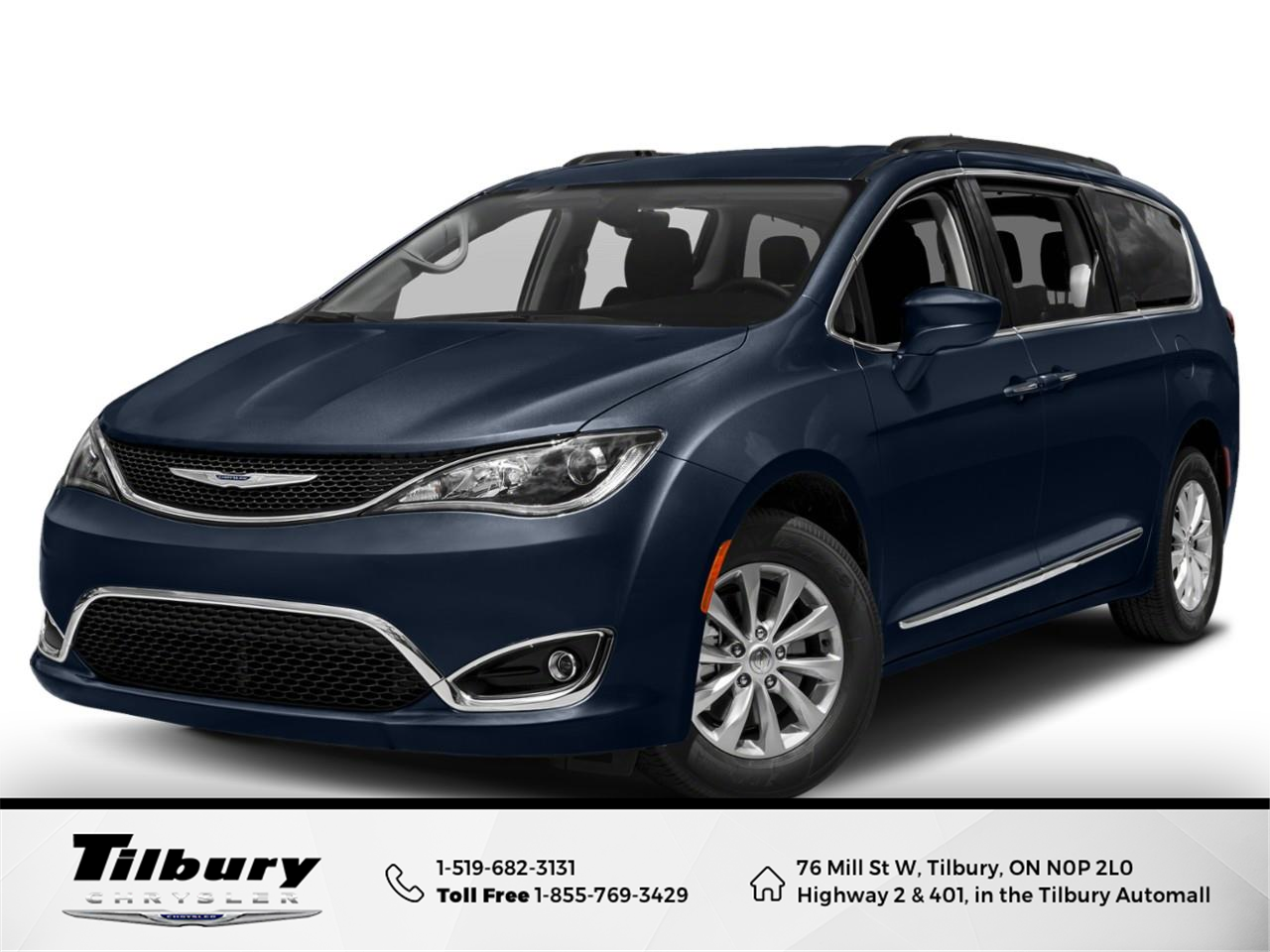 Blue 2018 Chrysler Pacifica Minivan Front-Wheel Drive 9-Speed Automatic