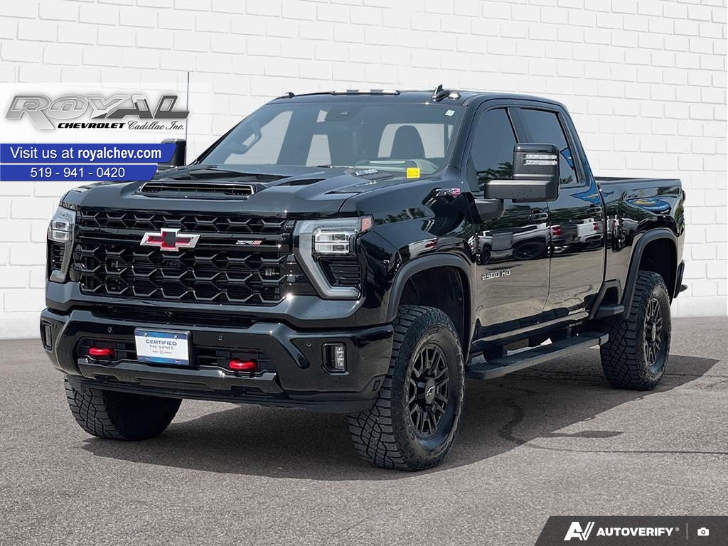 Black 2025 Chevrolet Silverado 2500HD Pickup Truck Four-Wheel Drive Automatic