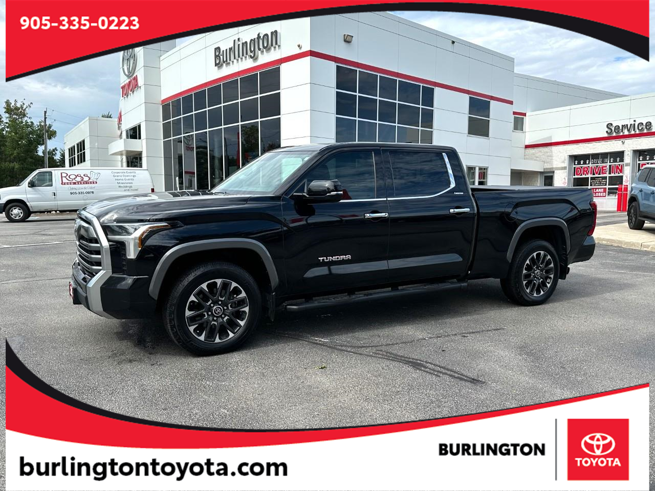 Black 2023 Toyota Tundra Pickup Truck Four-Wheel Drive Automatic