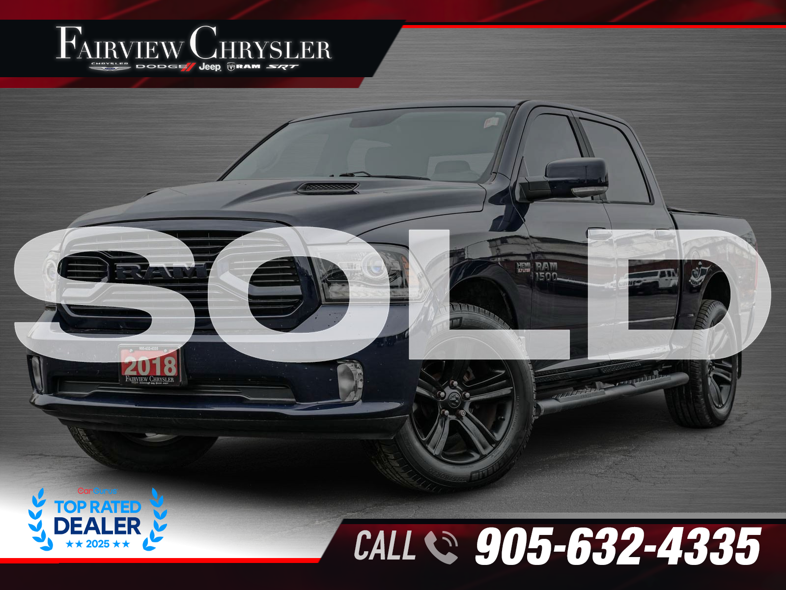 RAM 1500 Sport Crew Cab 4WD 2018