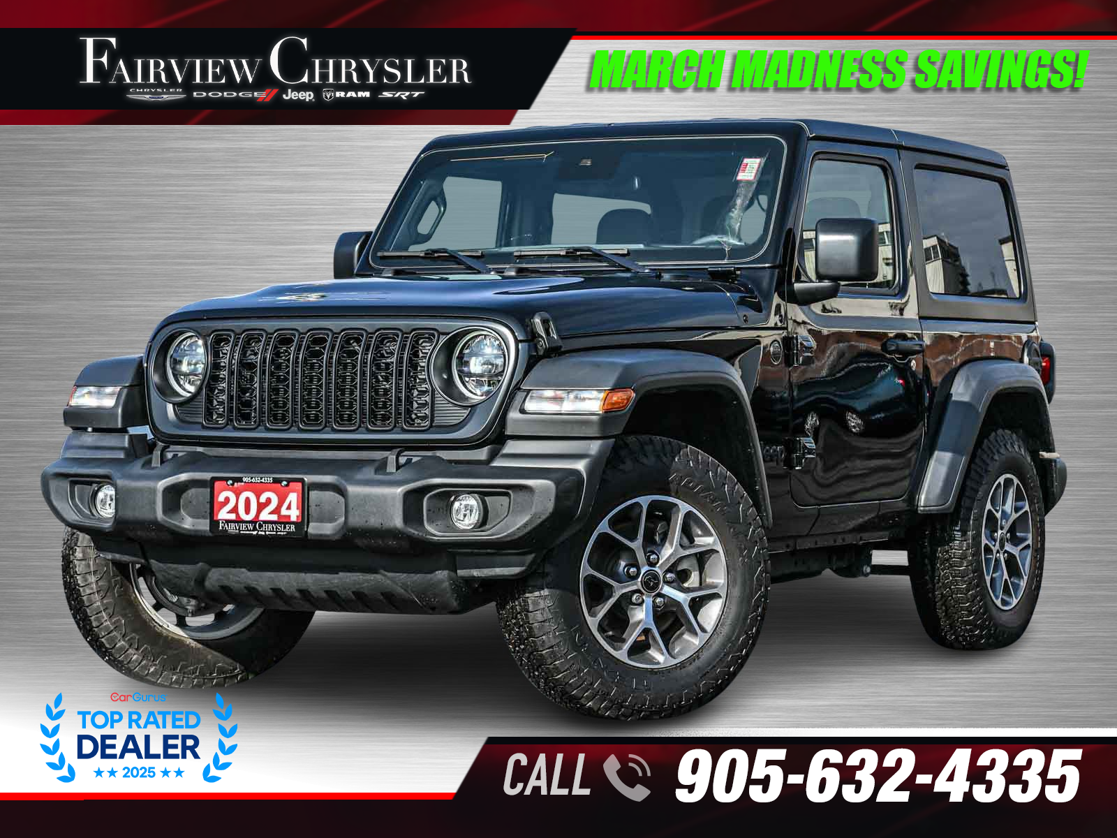 2024 Jeep Wrangler Sport S 2-Door 4WD