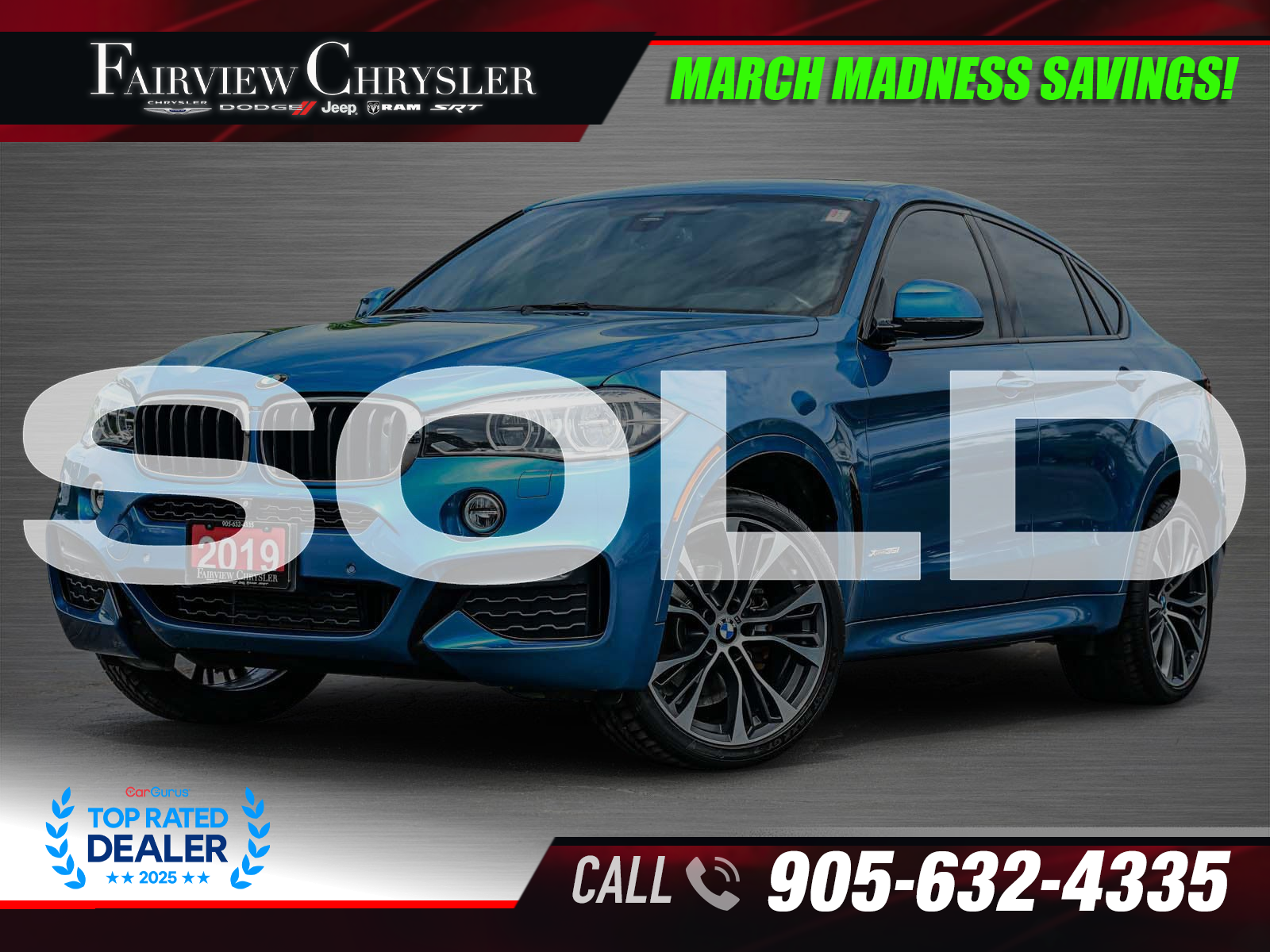 2019 BMW X6 xDrive35i AWD