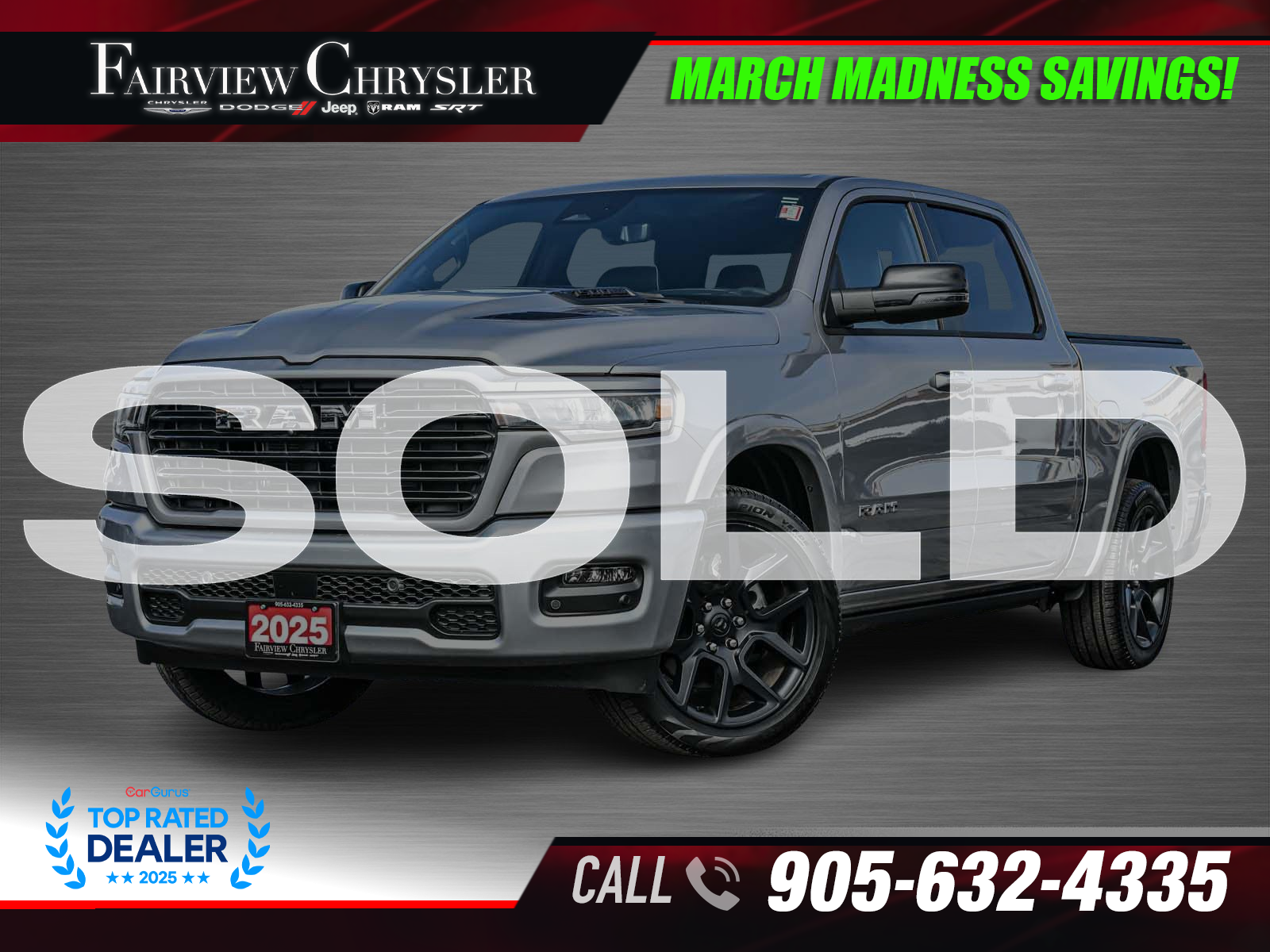 2025 RAM 1500 Laramie Crew Cab 4WD