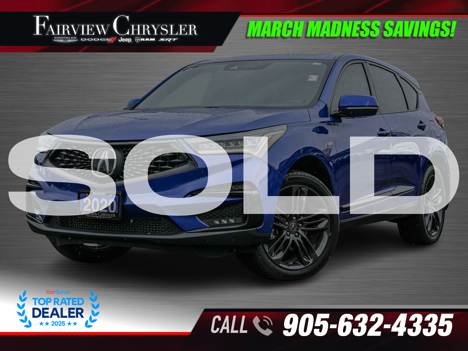 2020 Acura RDX SH-AWD with A-Spec Package