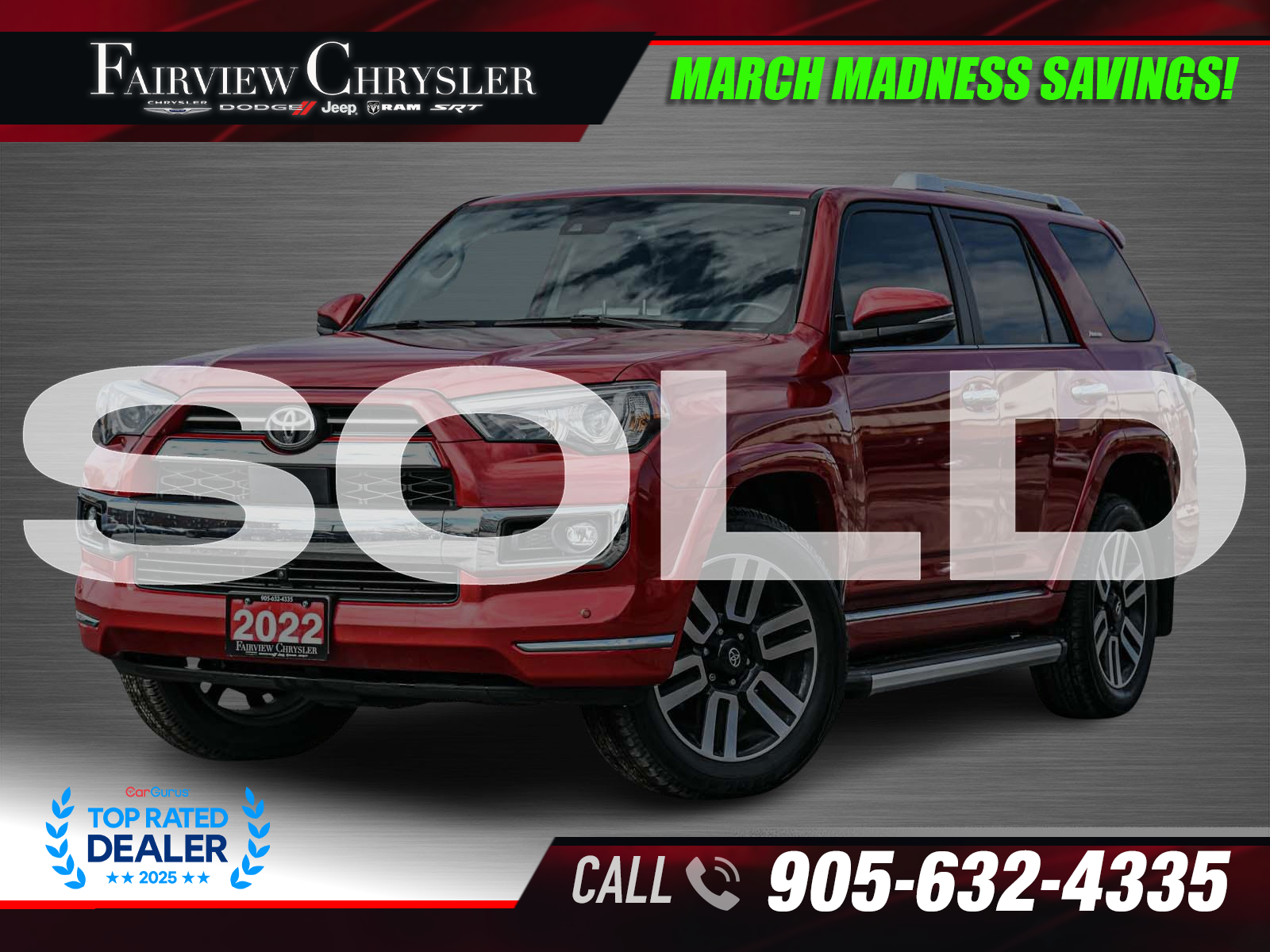 2022 Toyota 4Runner Limited 4WD