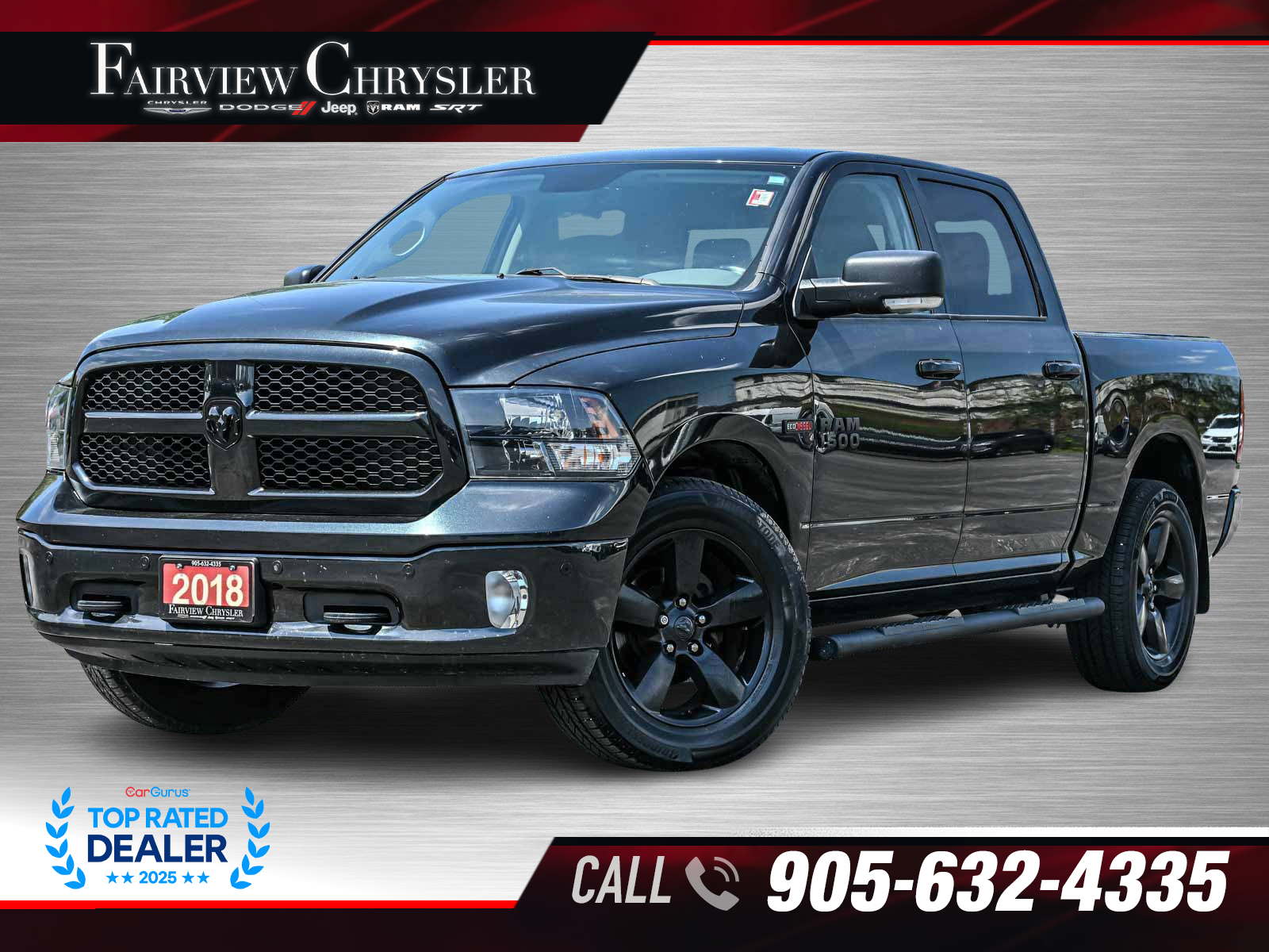 2018 RAM 1500 SLT Crew Cab 4WD