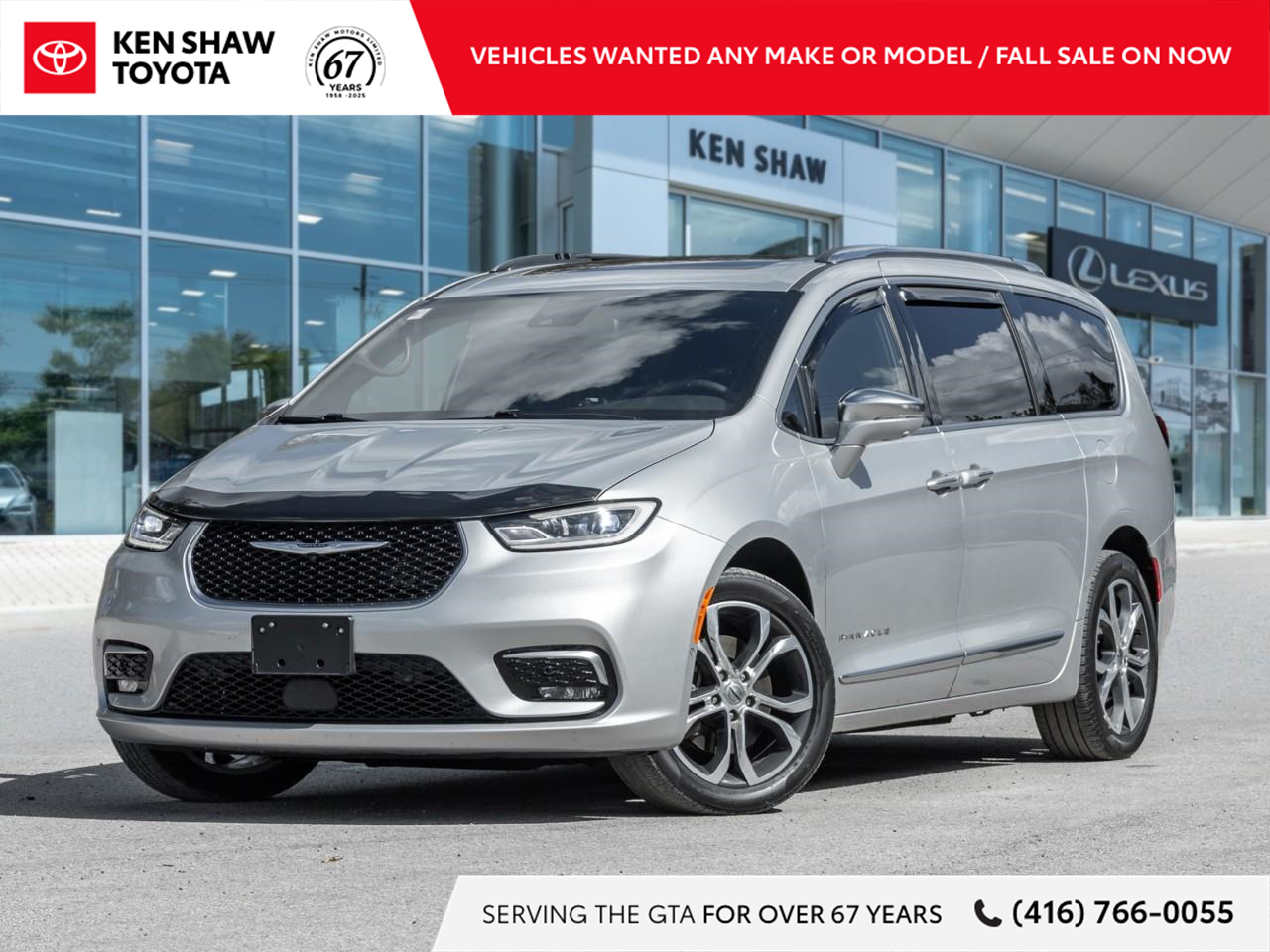 Silver 2024 Chrysler Pacifica Minivan All-Wheel Drive 9-Speed Automatic