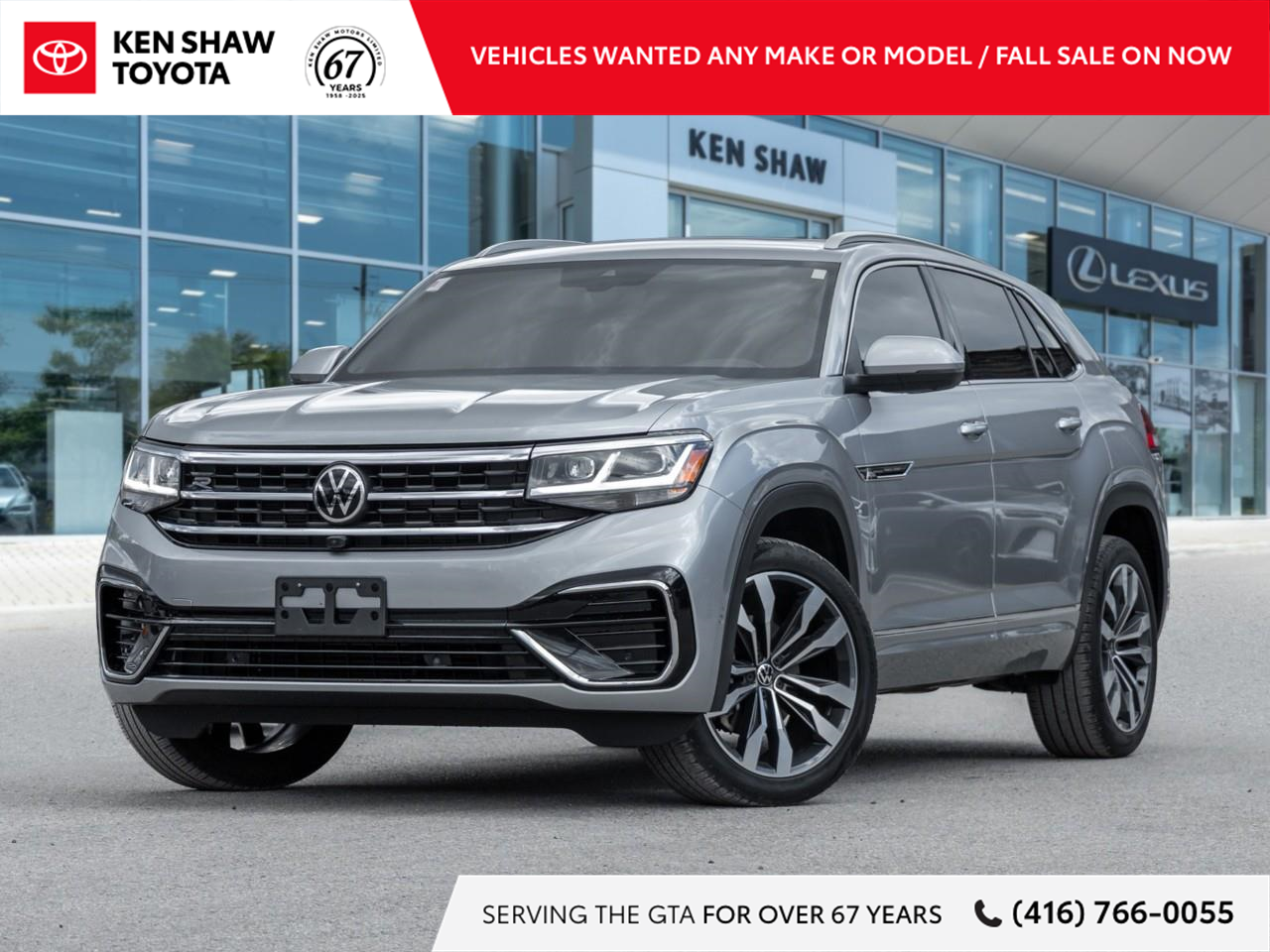 Gray 2022 Volkswagen Atlas Cross Sport SUV / Crossover  8-Speed Automatic