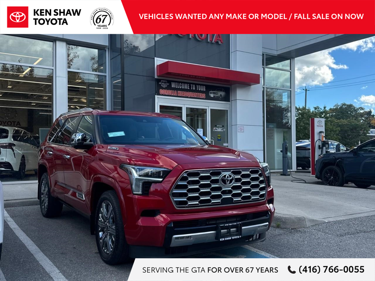 Red 2026 Toyota Sequoia SUV / Crossover Four-Wheel Drive Automatic