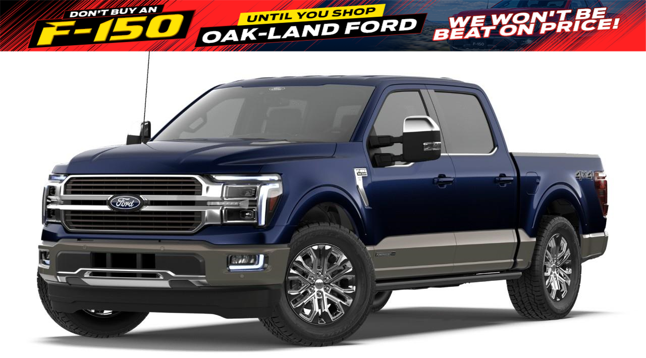 Blue 2026 Ford F-150 Pickup Truck Four-Wheel Drive Automatic