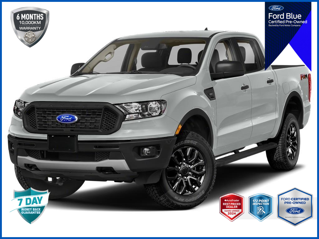 Gray 2022 Ford Ranger Pickup Truck Four-Wheel Drive Automatic