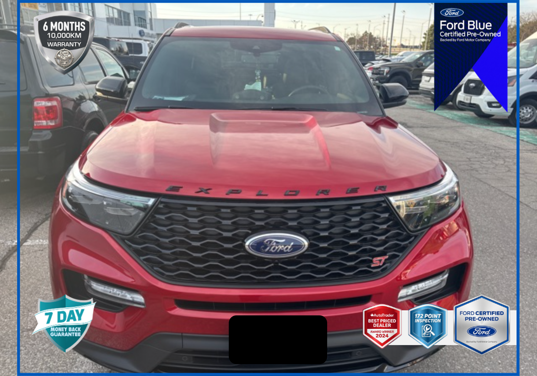 Red 2023 Ford Explorer SUV / Crossover All-Wheel Drive Automatic