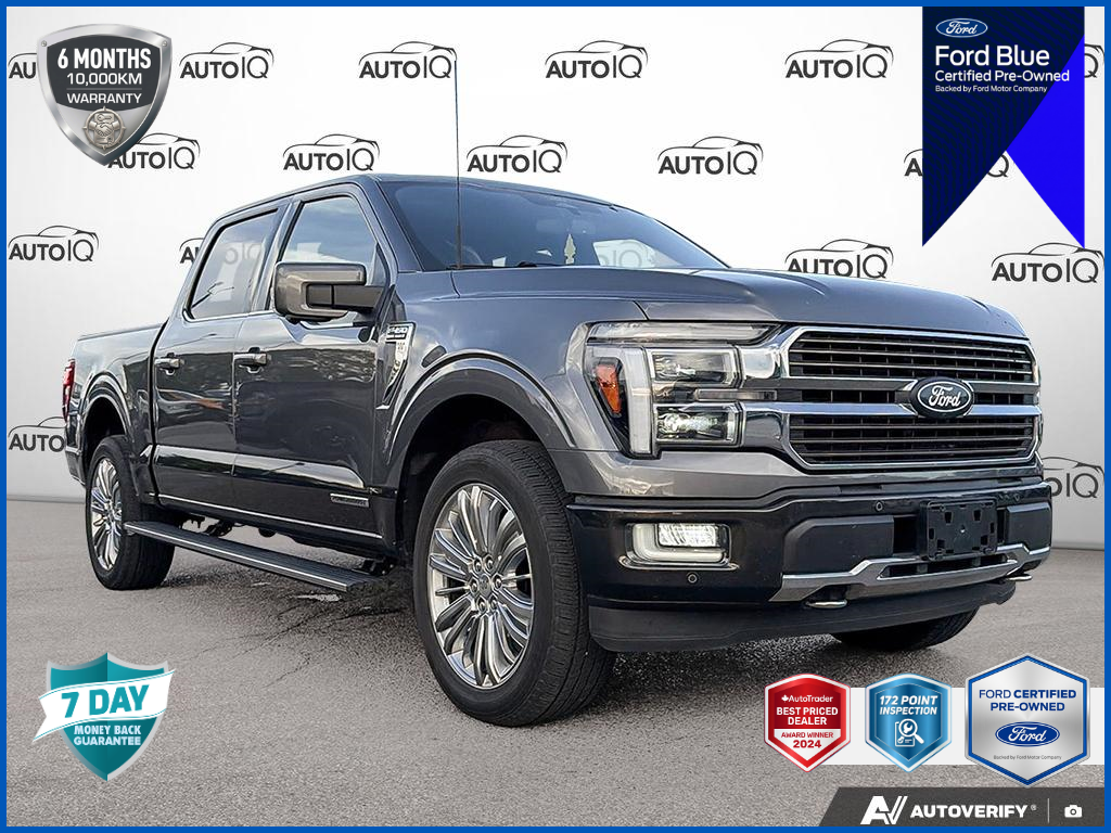 Gray 2024 Ford F-150 Pickup Truck Four-Wheel Drive Automatic