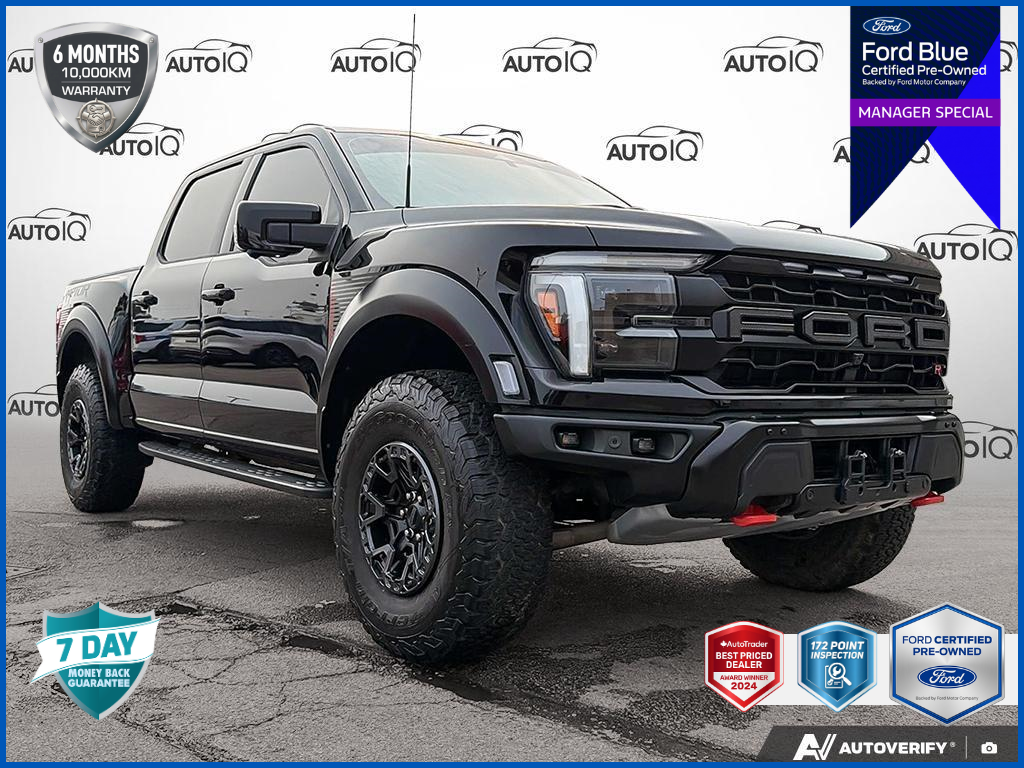 Black 2024 Ford F-150 Pickup Truck Four-Wheel Drive Automatic