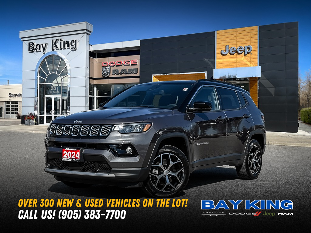 Gray 2024 Jeep Compass SUV / Crossover Four-Wheel Drive 8-Speed Automatic