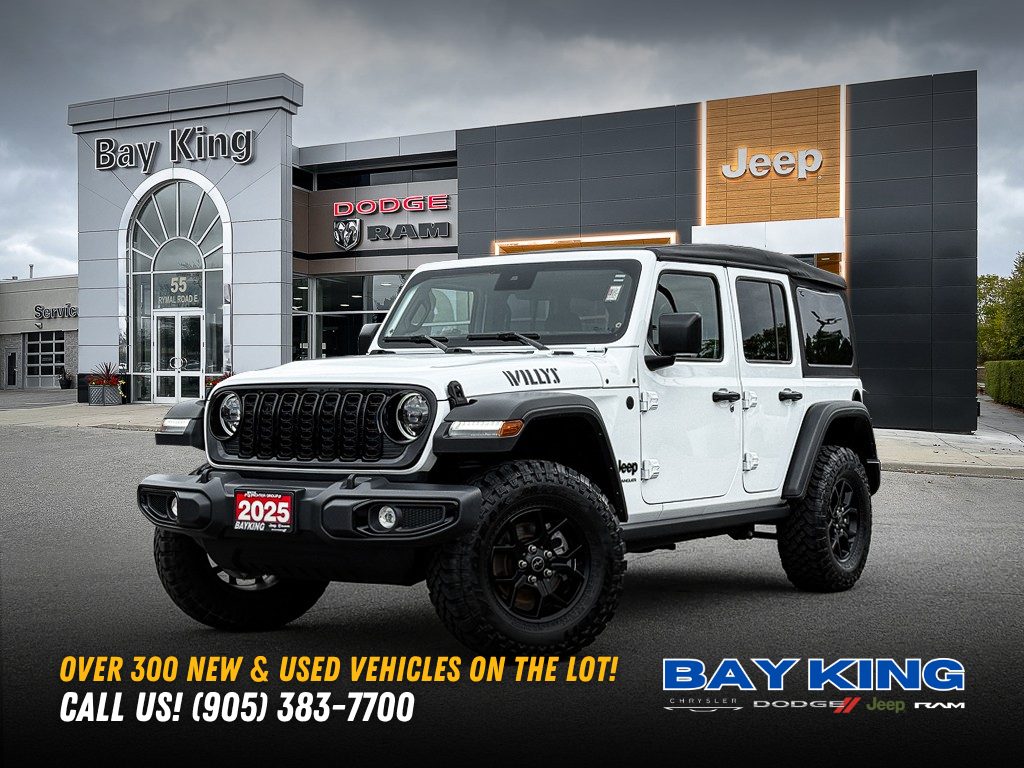 White 2025 Jeep Wrangler SUV / Crossover Four-Wheel Drive 8-Speed Automatic