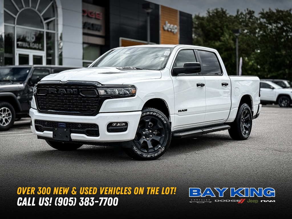 White 2026 RAM 1500 Pickup Truck Four-Wheel Drive 8-Speed Automatic