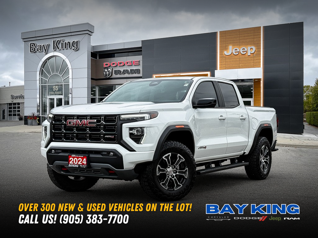 White 2024 GMC Canyon Pickup Truck Four-Wheel Drive 8-Speed Automatic