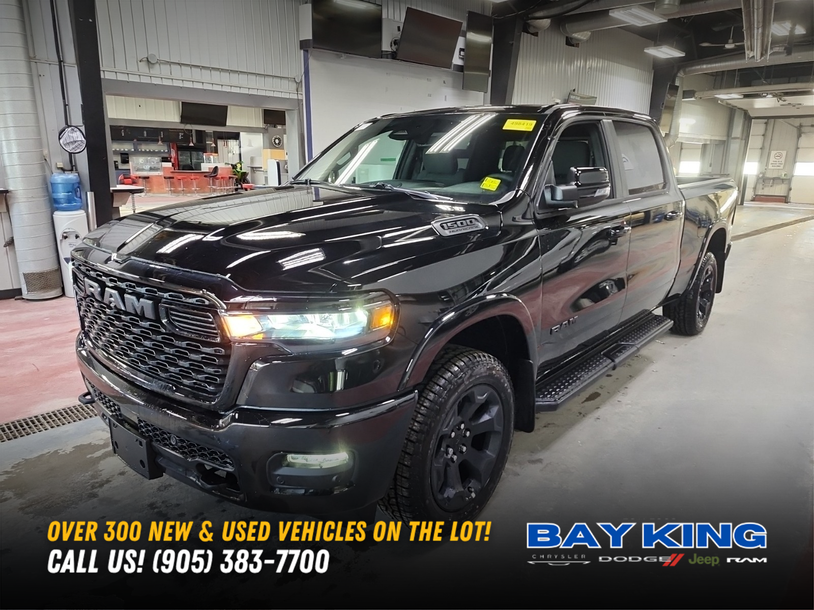 Black 2026 RAM 1500 Pickup Truck Four-Wheel Drive 8-Speed Automatic