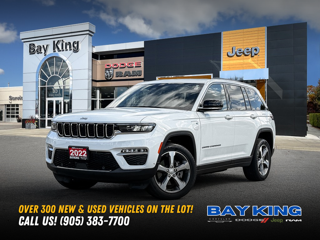 White 2022 Jeep Grand Cherokee 4xe SUV / Crossover Four-Wheel Drive 8-Speed Automatic