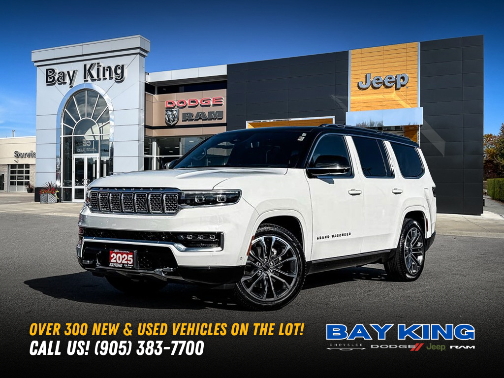 White 2025 Jeep Grand Wagoneer SUV / Crossover Four-Wheel Drive 8-Speed Automatic
