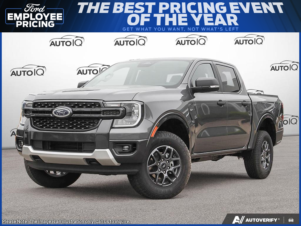 Gray 2026 Ford Ranger Pickup Truck Four-Wheel Drive Automatic