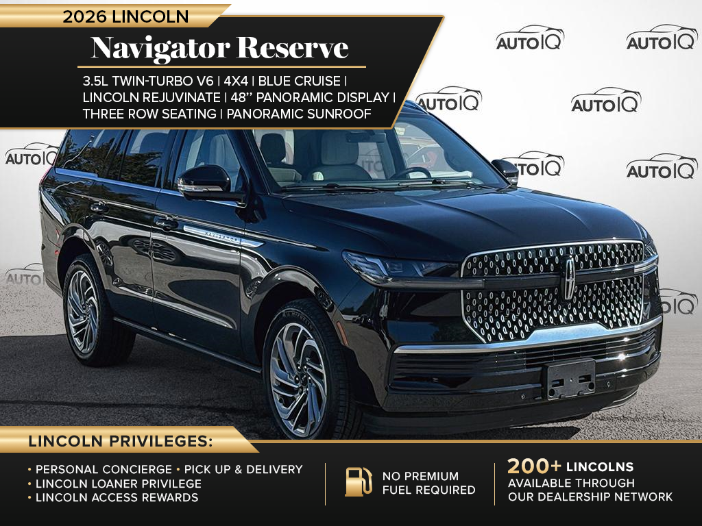 Black 2026 Lincoln Navigator SUV / Crossover Four-Wheel Drive Automatic