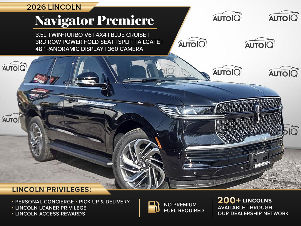 Black 2026 Lincoln Navigator SUV / Crossover Four-Wheel Drive Automatic